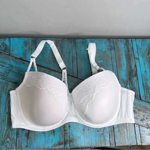 ADDITION Elle Ashley Graham Lace Thin  Micro Fiber Showstopper Bra Size 42DD​ - Picture 3 of 13